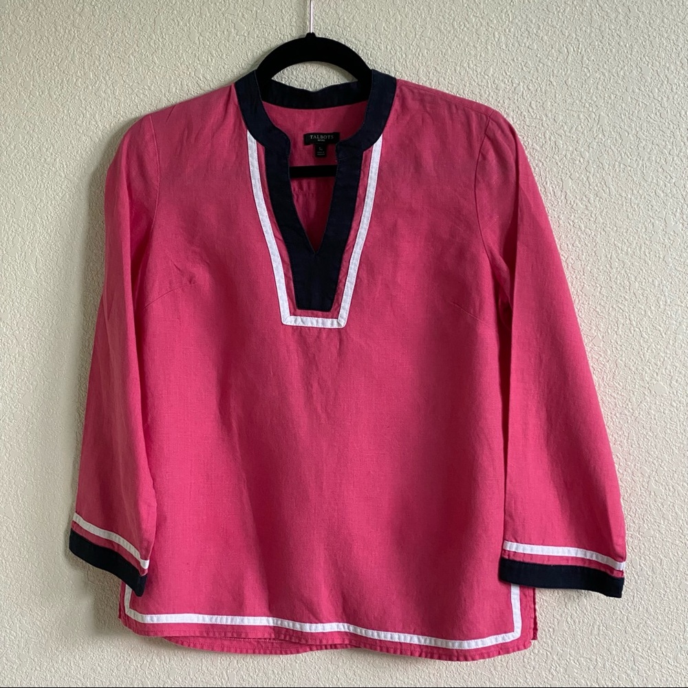 Talbots Petite Linen Tunic‎ size SP